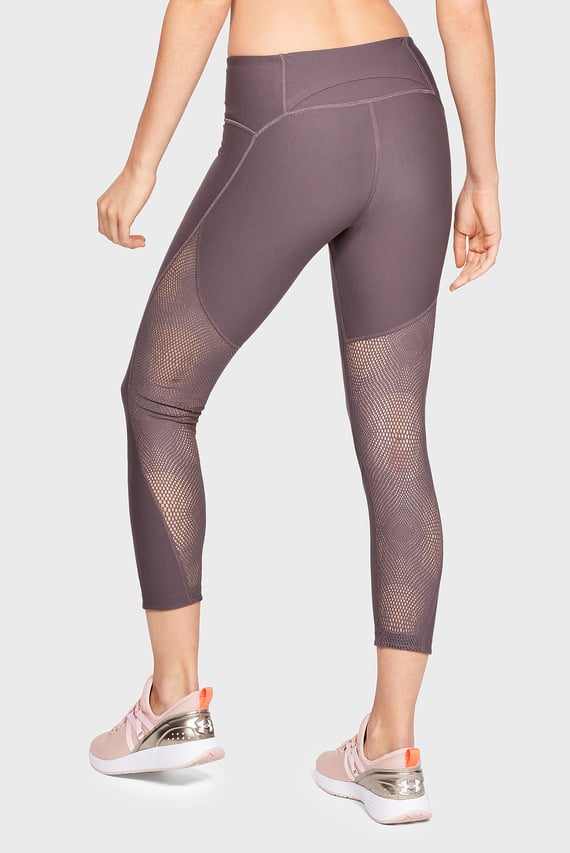 Женские коричневые тайтсы UA Vanish Mesh Crop