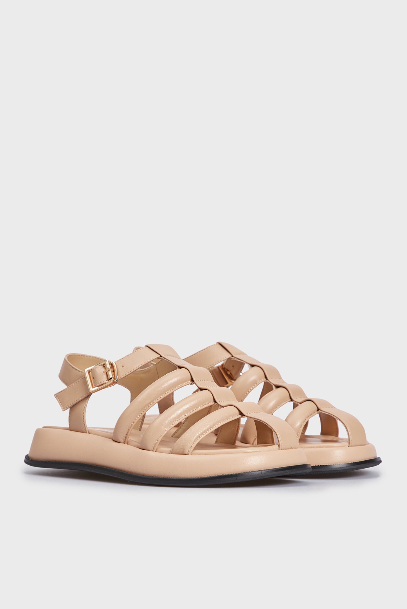 Женские бежевые кожаные сандалии Vicky 3