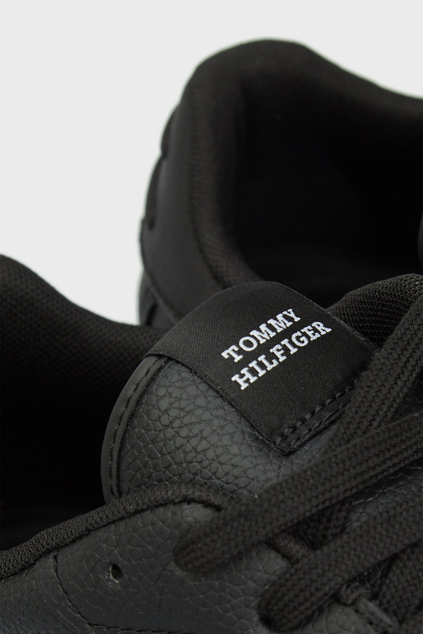 Мужские черные кожаные сникерсы SUPERCUP STRIPES TUMBLED 2