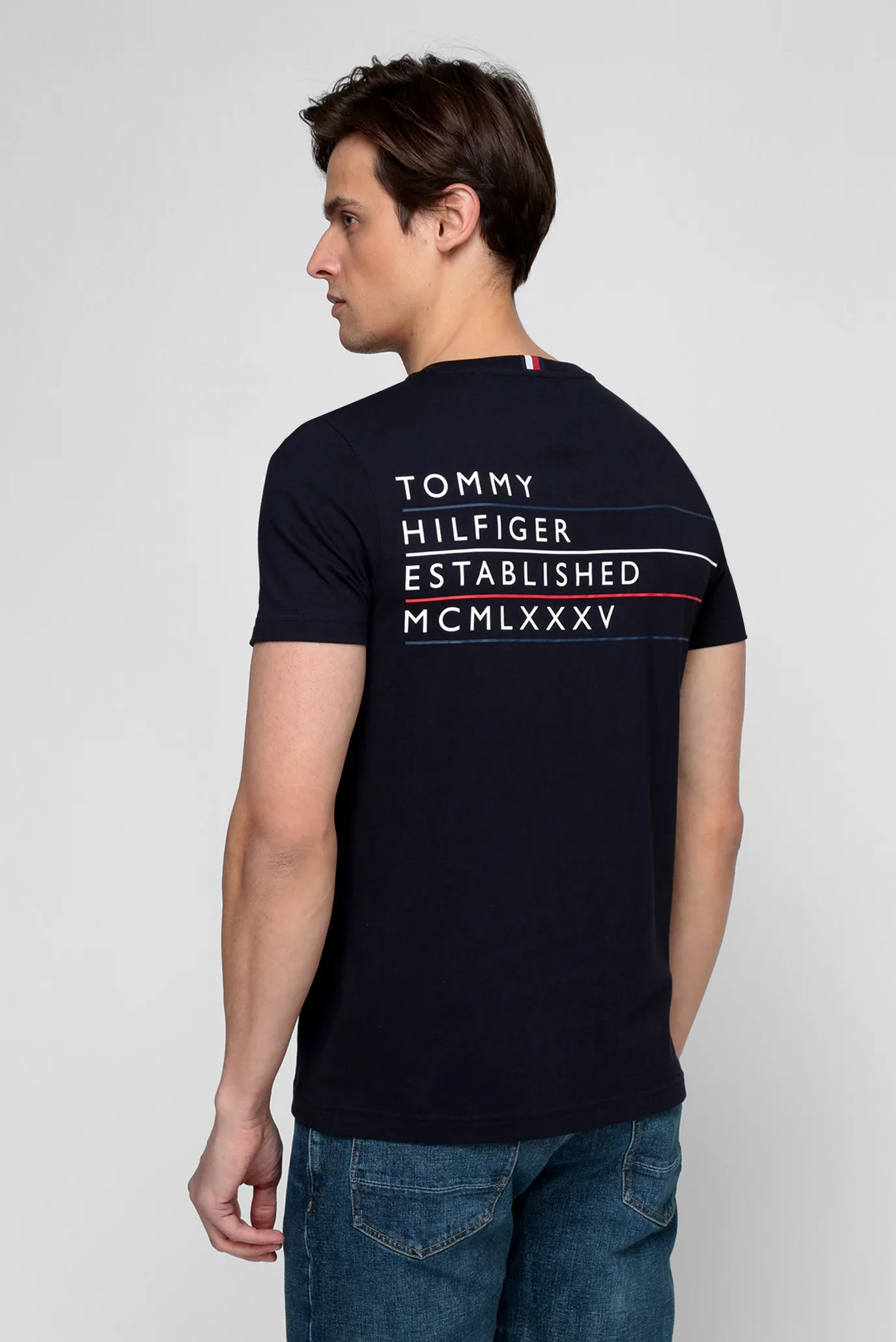 Мужская темно-синяя футболка 9