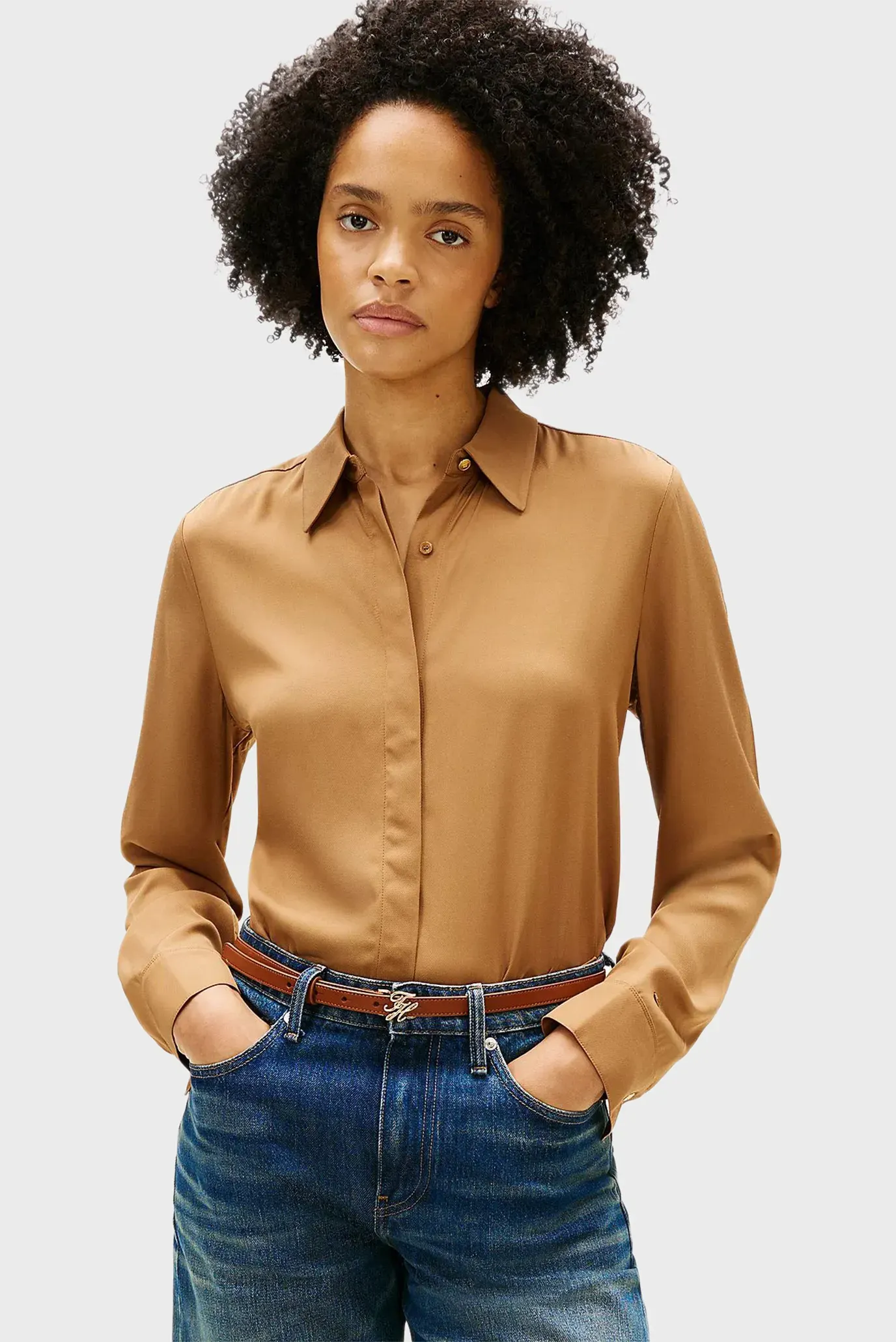 Блузка VIS TWILL BUTTON UP SHIRT 1