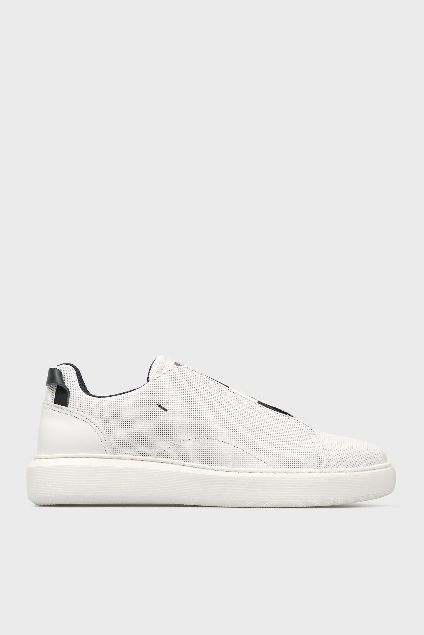 Мужские белые кожаные сникеры Dillard 6