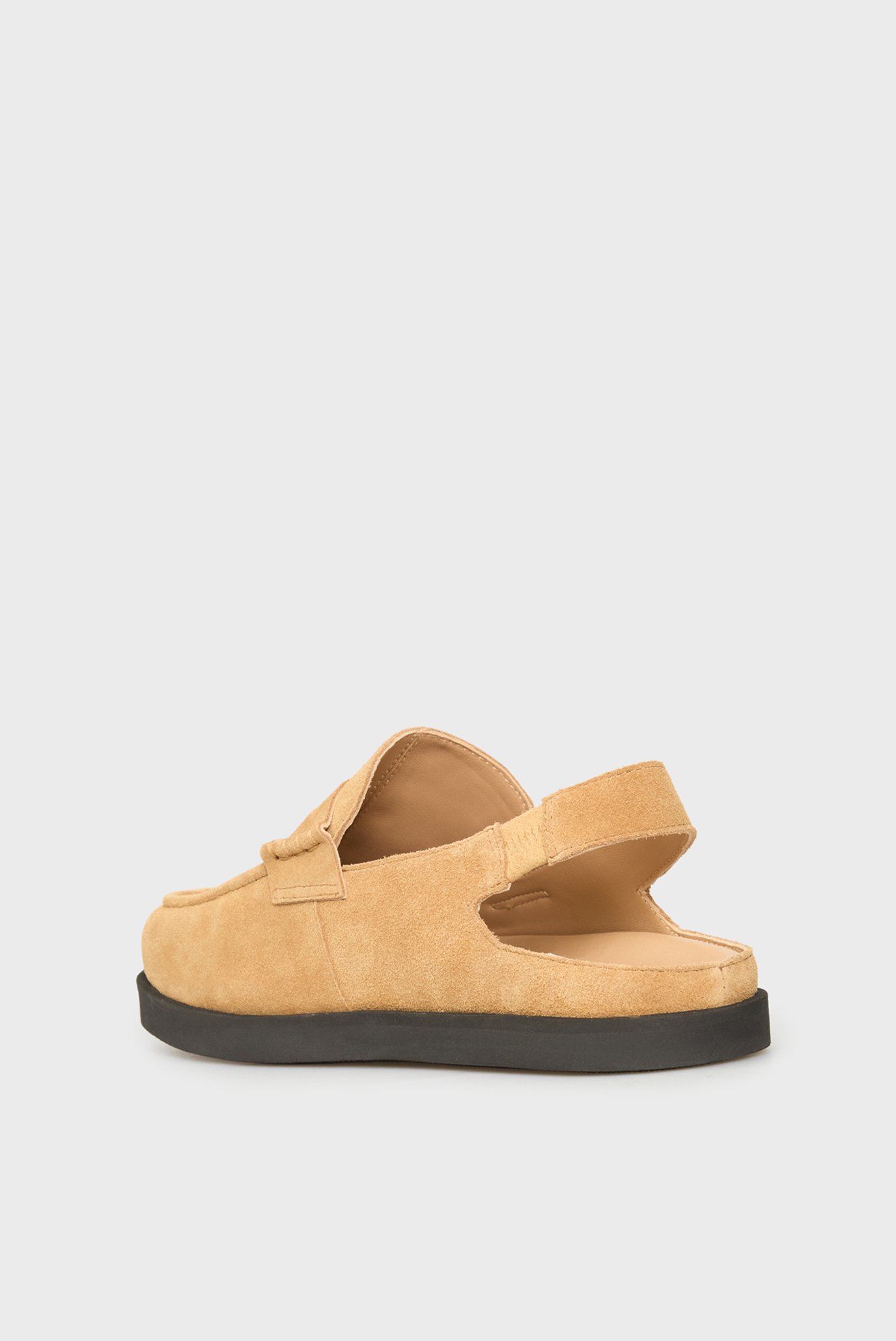 Женские бежевые замшевые клоги Milli 5