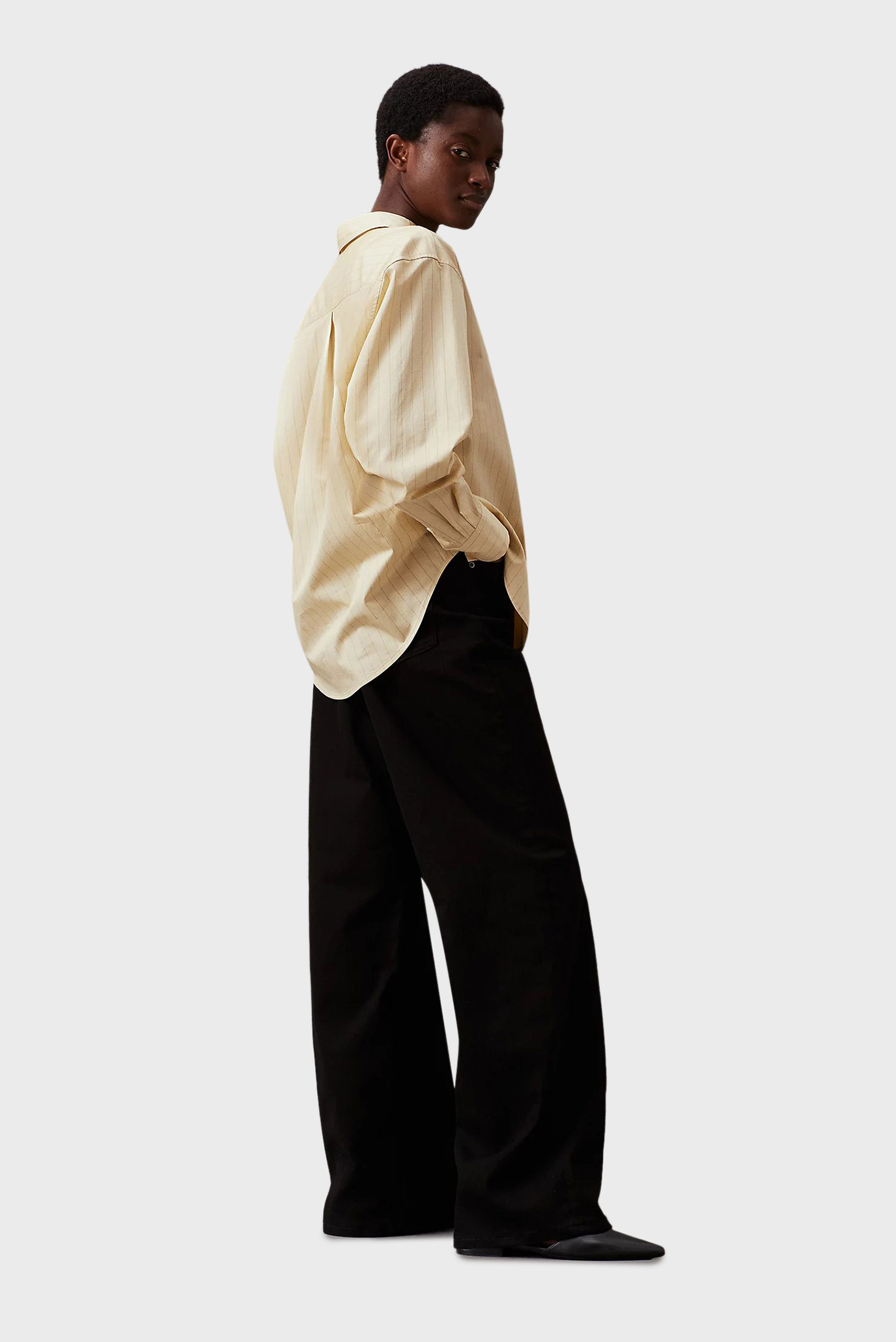 Женские черные джинсы HIGH RISE WIDE INFINITE BLACK 4