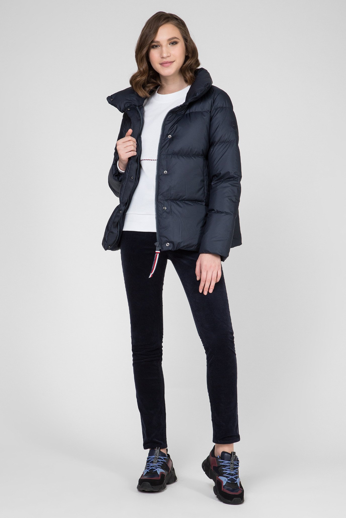 Женские темно-синие вельветовые брюки ROME STRAIGHT RW MAYA 10