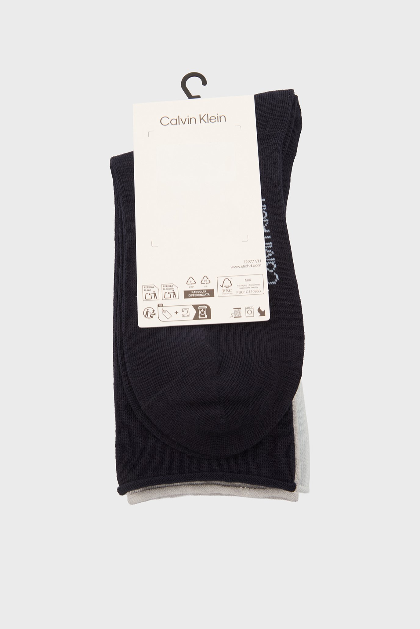 Носки CK WOMEN SOCK 3P ROLLTOPCalvin Klein Носки CK WOMEN SOCK 3P ROLLTOP 3