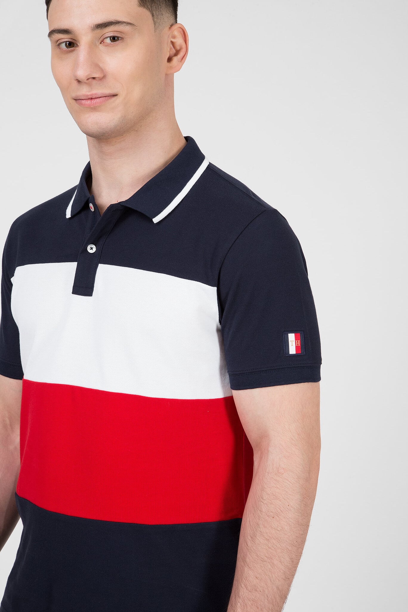 Мужское поло ICON COLORBLOCK SLIM 4