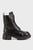 Женские черные кожаные ботинки Diascia