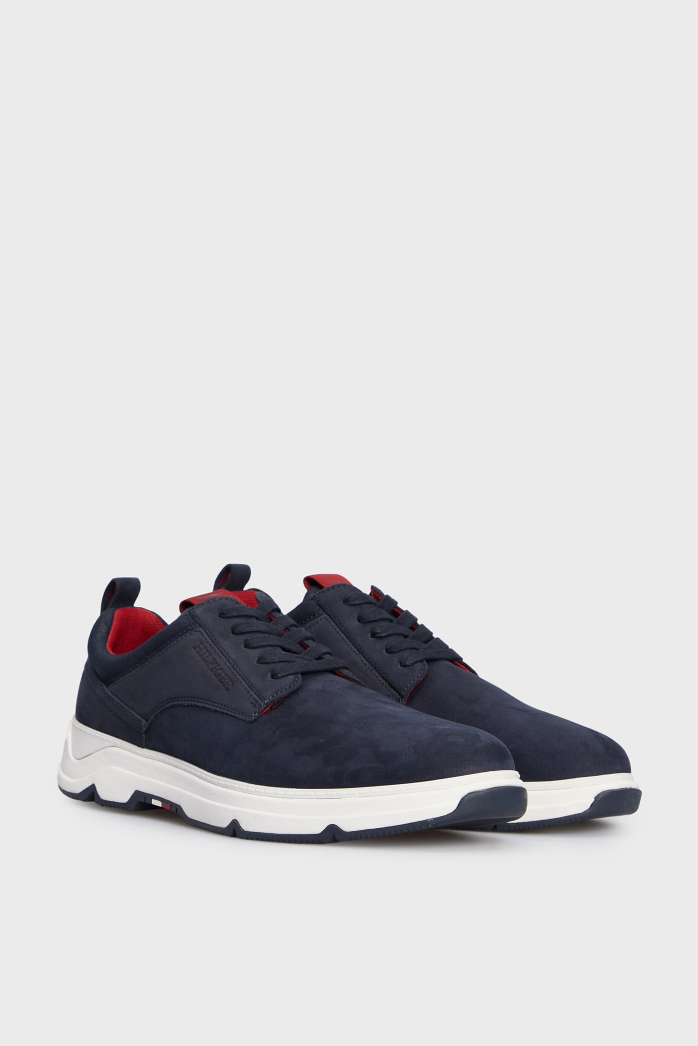 Мужские темно-синие кожаные кроссовки HILFIGER NUBUCK MIX HYBRID SHOE 3