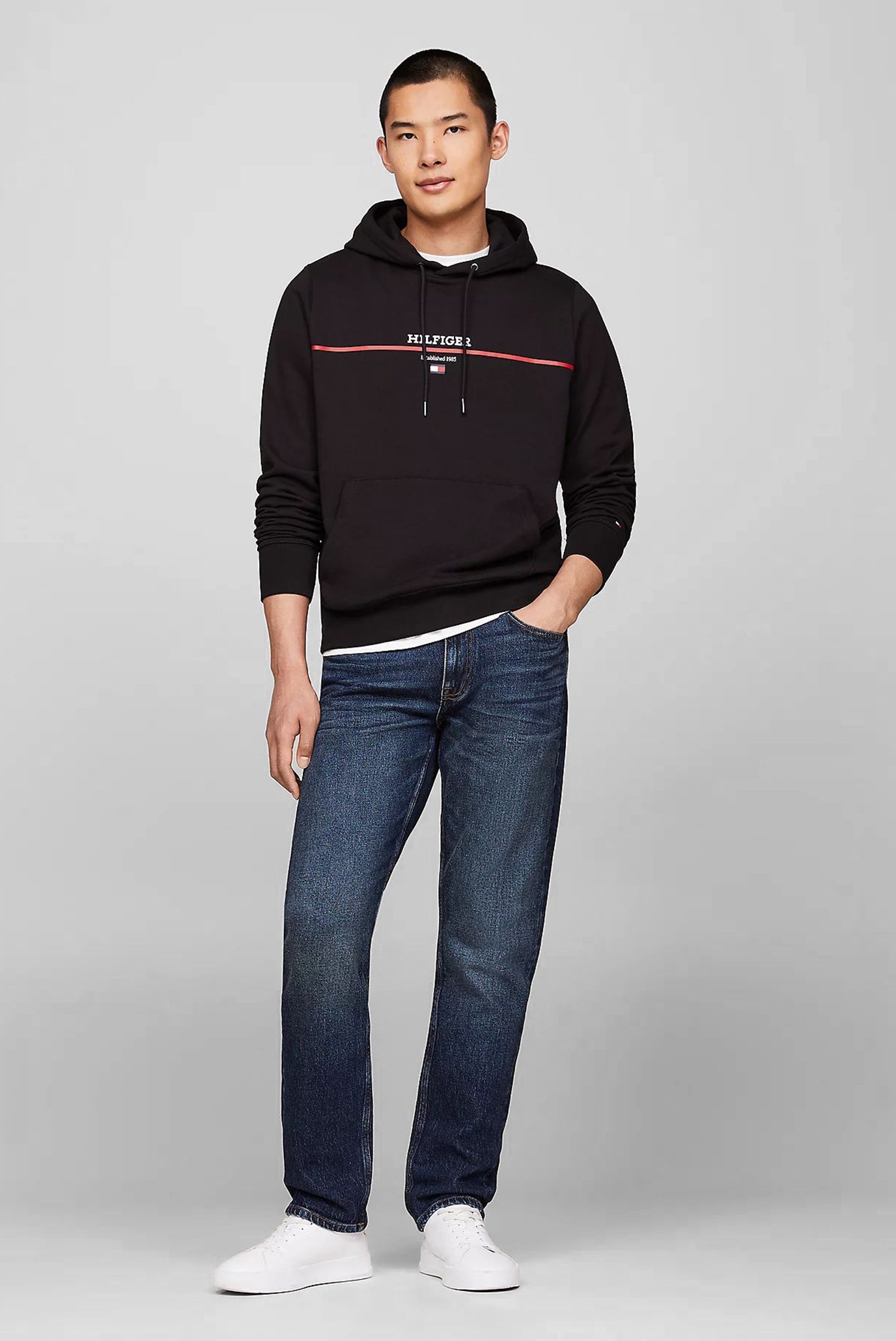 Худи HILFIGER STRIPE TERRY HOODY 2