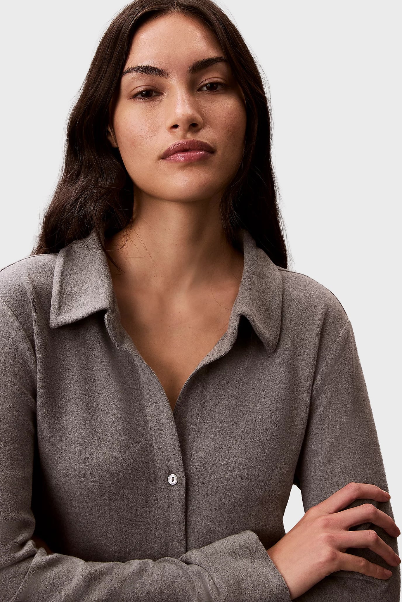 Ночная рубашка BRUSHED SLIM SHIRT 5