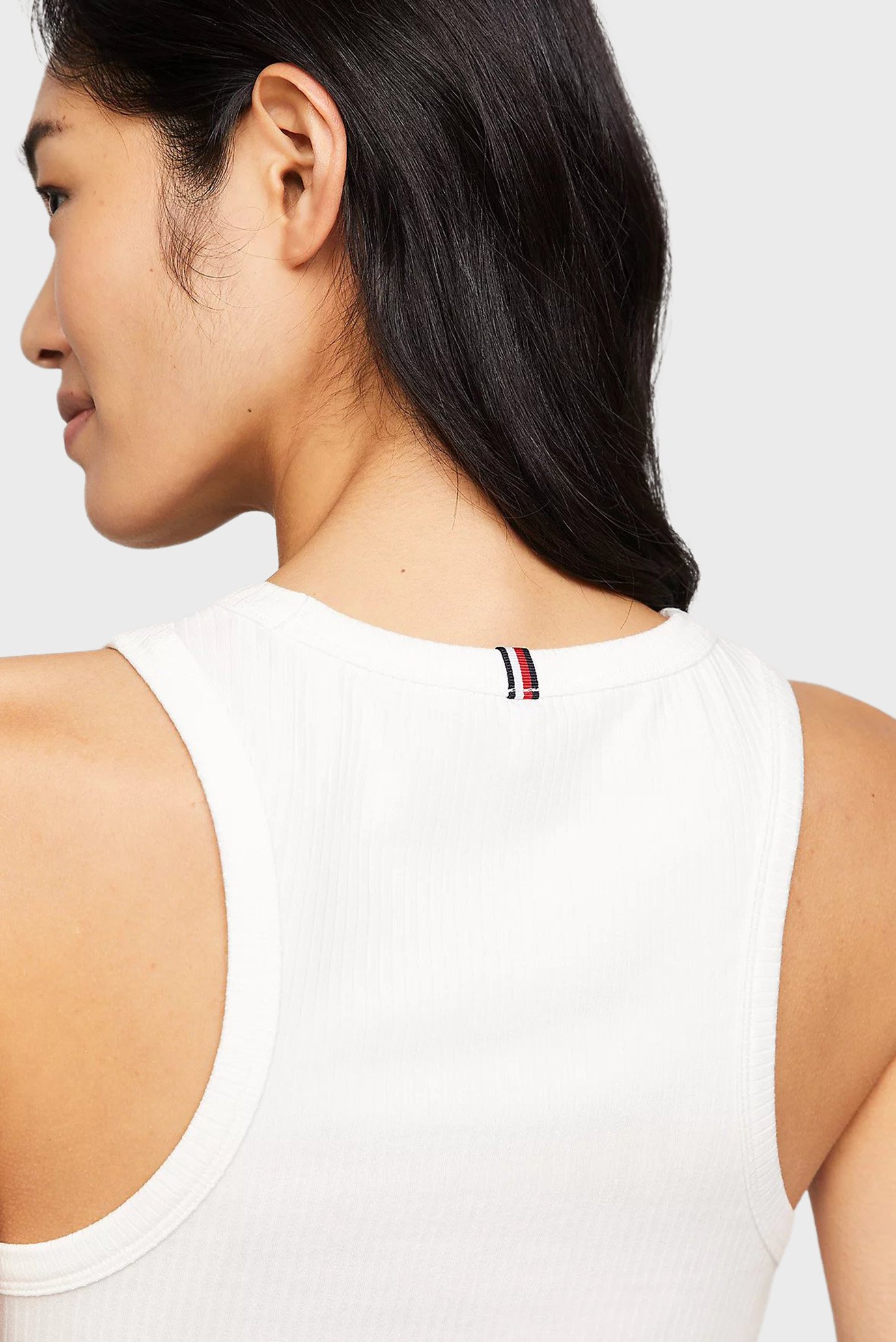 Женская белая майка SLIM 5X2 RIB TANK TOP NS 4