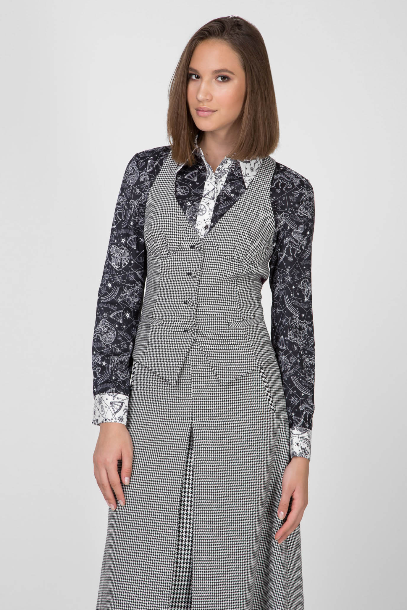 Женский жилет с узором ZENDAYA HOUNDSTOOTH 6