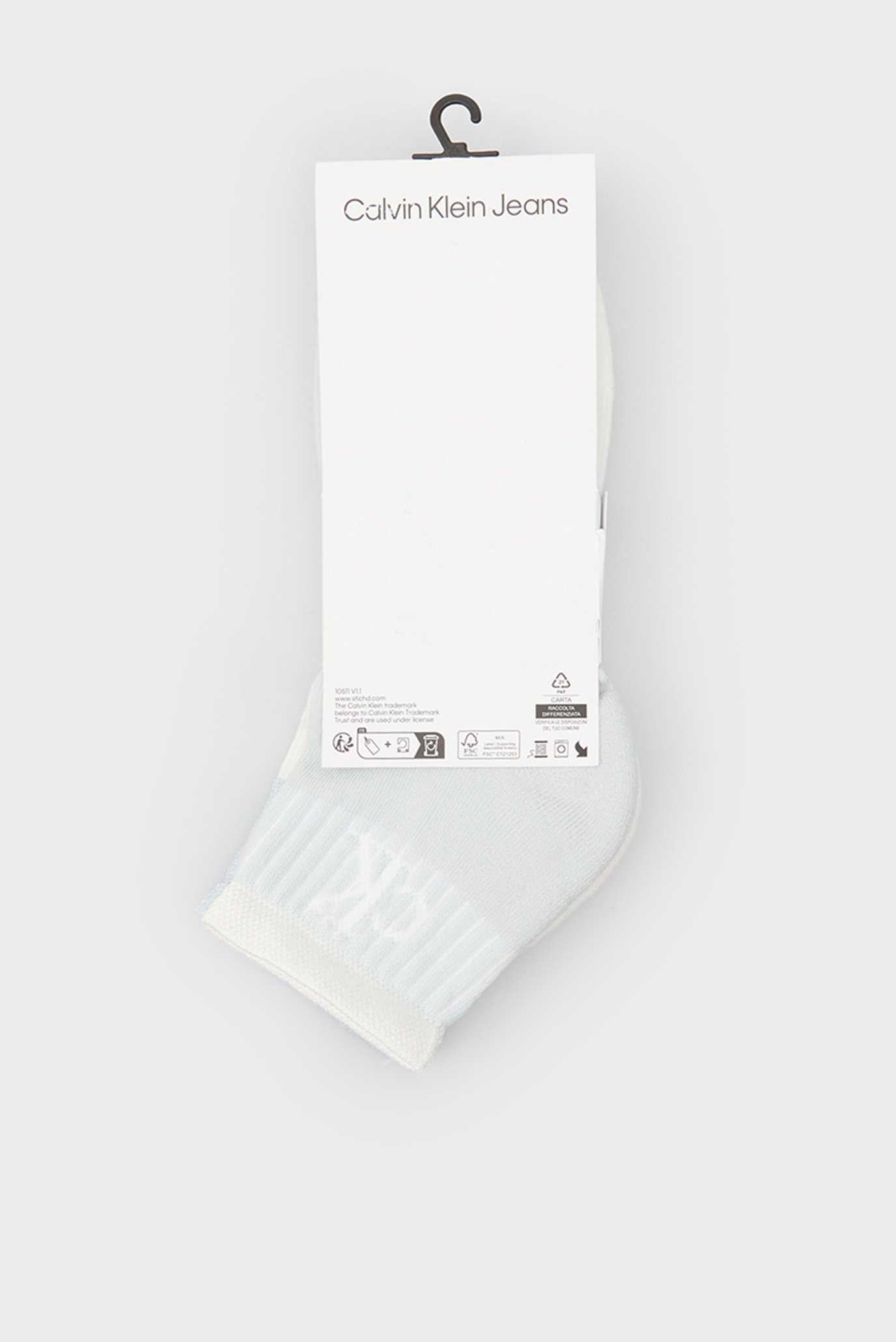 Носки CKJ WOMEN QUARTER 2P GLOSSY RIB 2