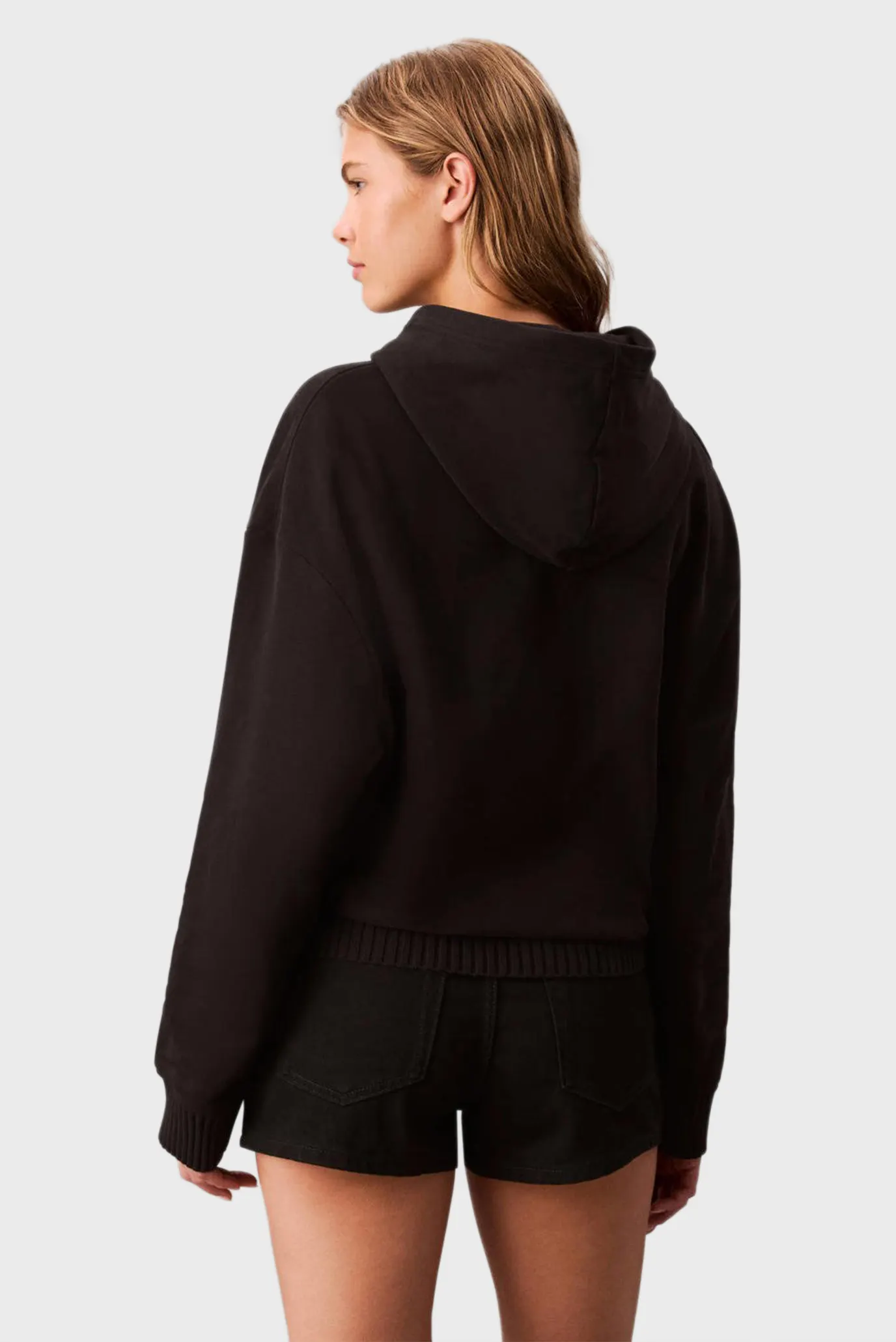 Худи WOVEN LABEL PEACHED HOODIE 4