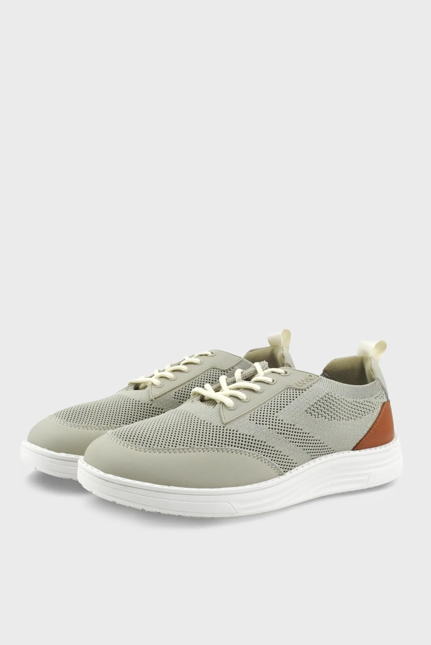 Кроссовки RIVA 12 - SNEAKER KNIT CALF LEATHER SAGE SADDLE 2