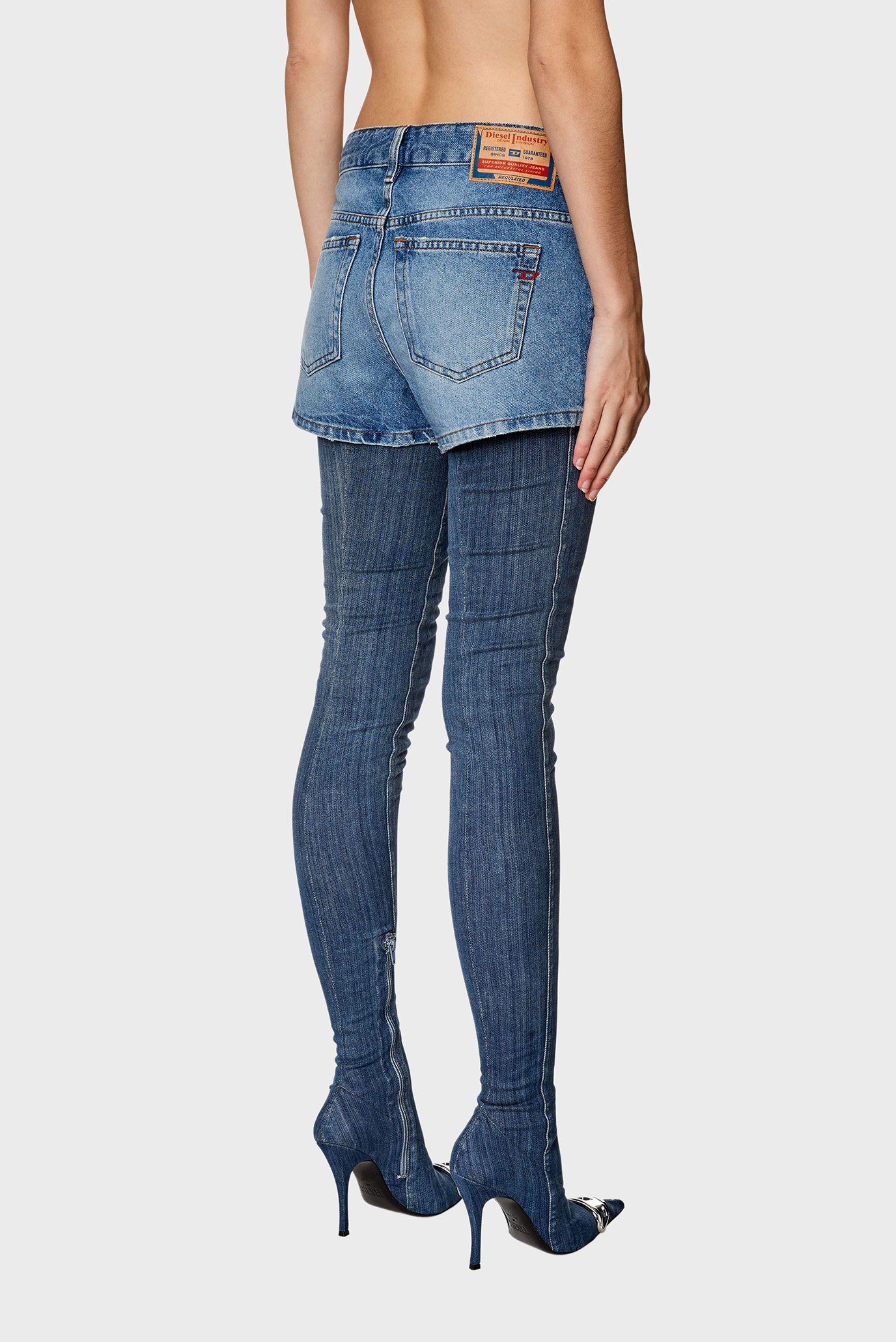 Женские синие джинсовые шорты DE-YUBA CALZONCINI 3