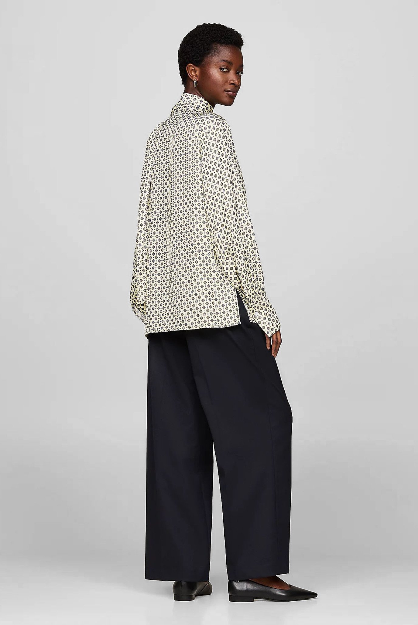 Блузка FOULARD TIE NECK LS BLOUSE 4