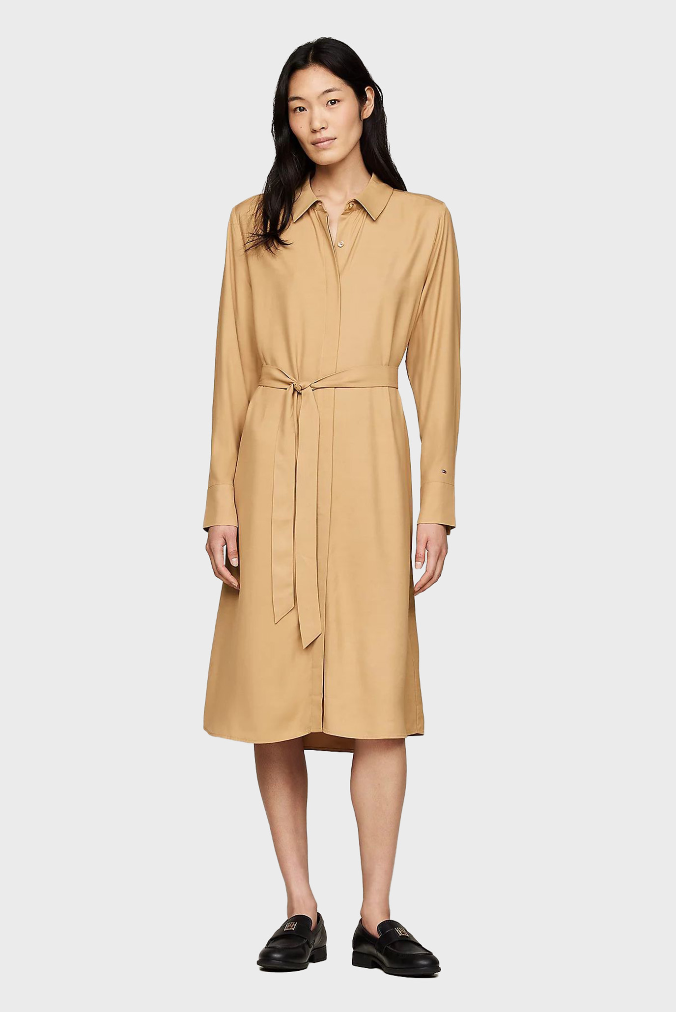 Платье/FLUID VISCOSE SHIRT DRESS 1