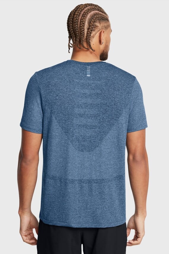 Мужская синяя футболка UA SEAMLESS STRIDE SS