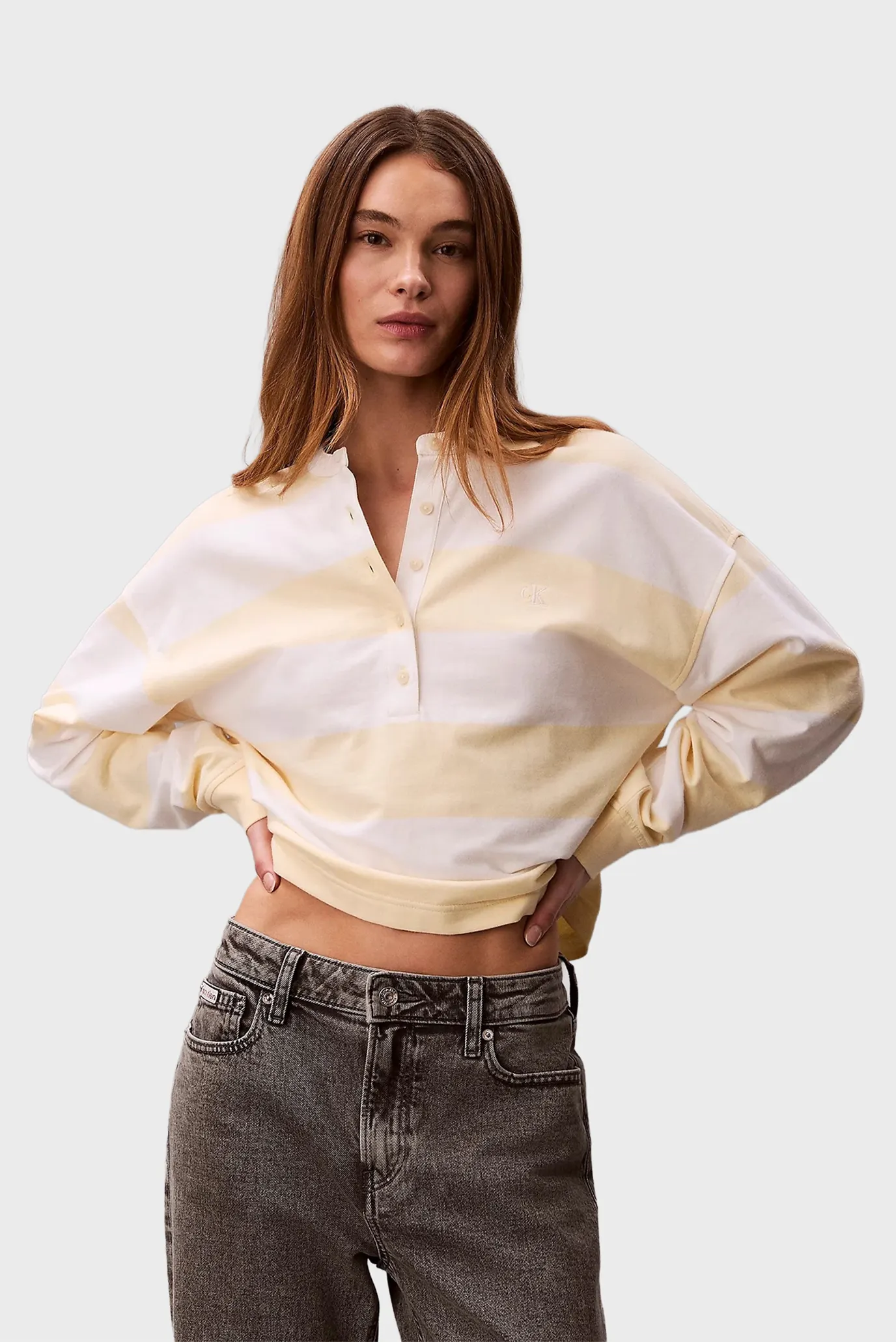 Лонгслив LS VARSITY STRIPED HENLEY TOP 4