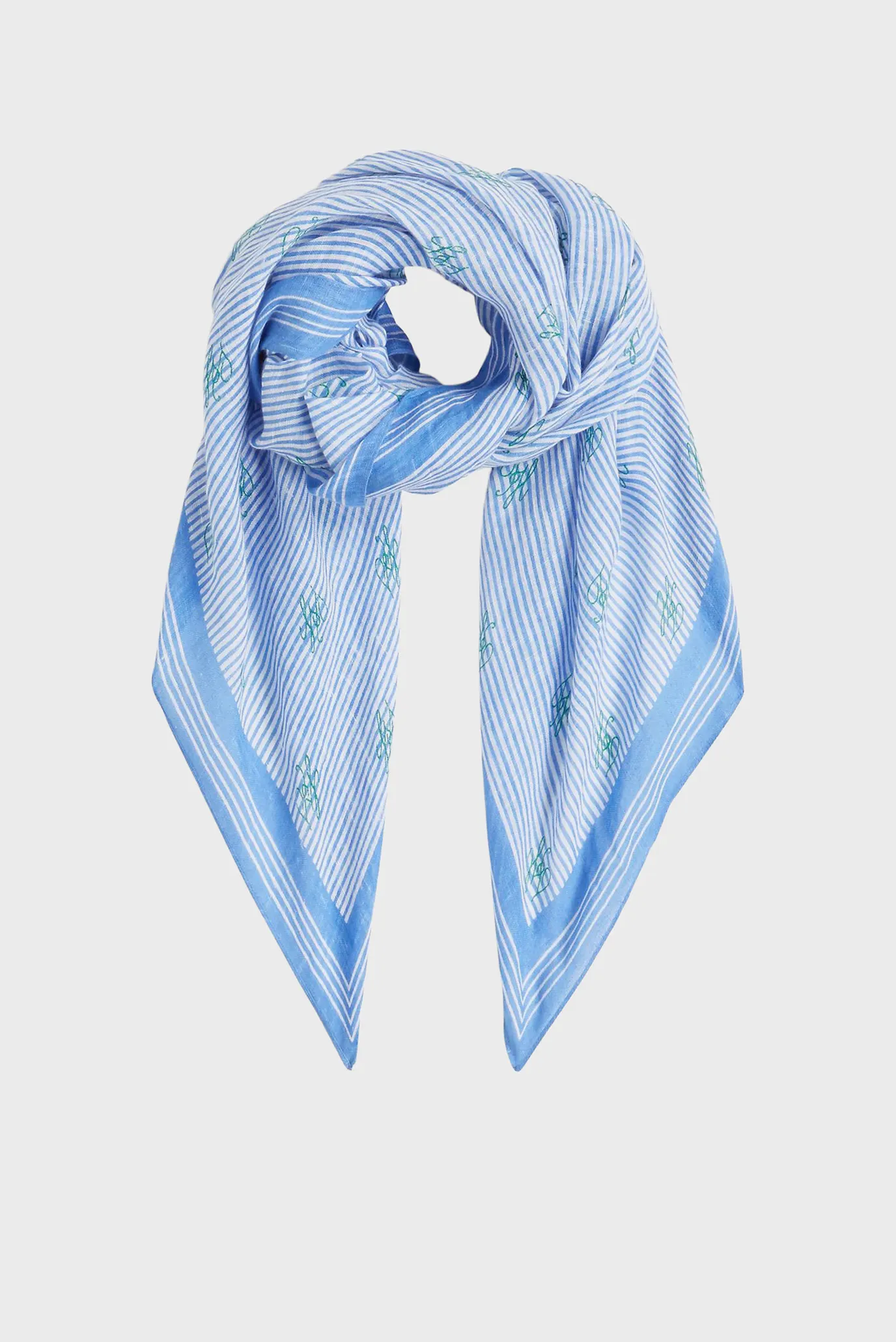 Шарф TH SCRIPT MONOGRAM LINEN SQUARE 1