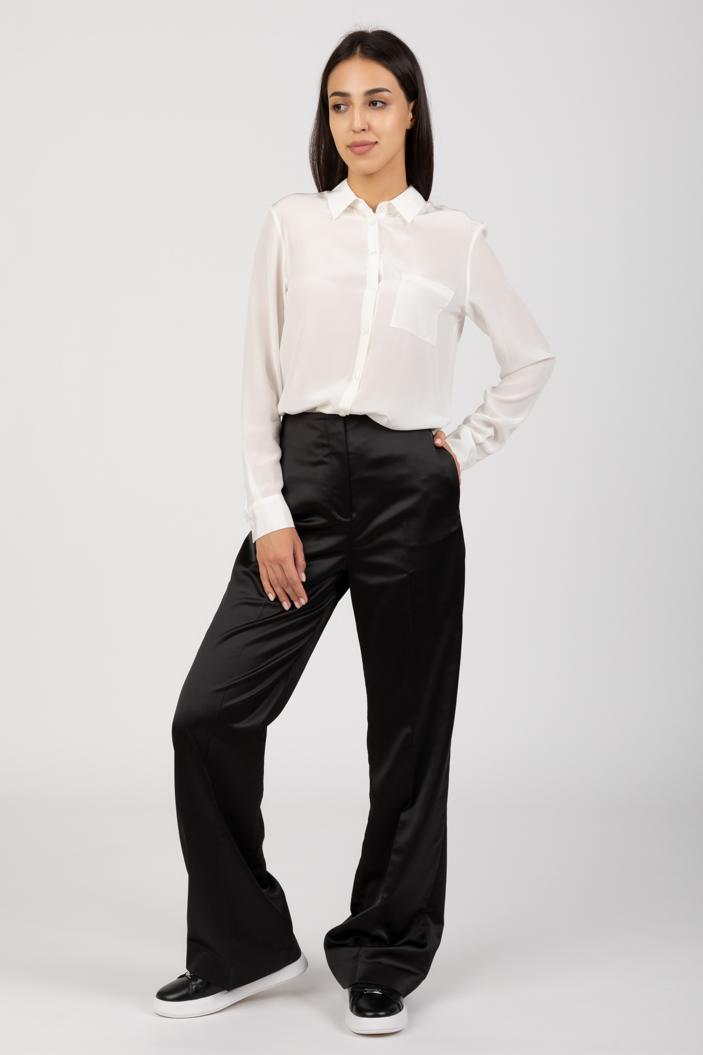 Брюки DUCHESS SATIN WIDE LEG PANT 4