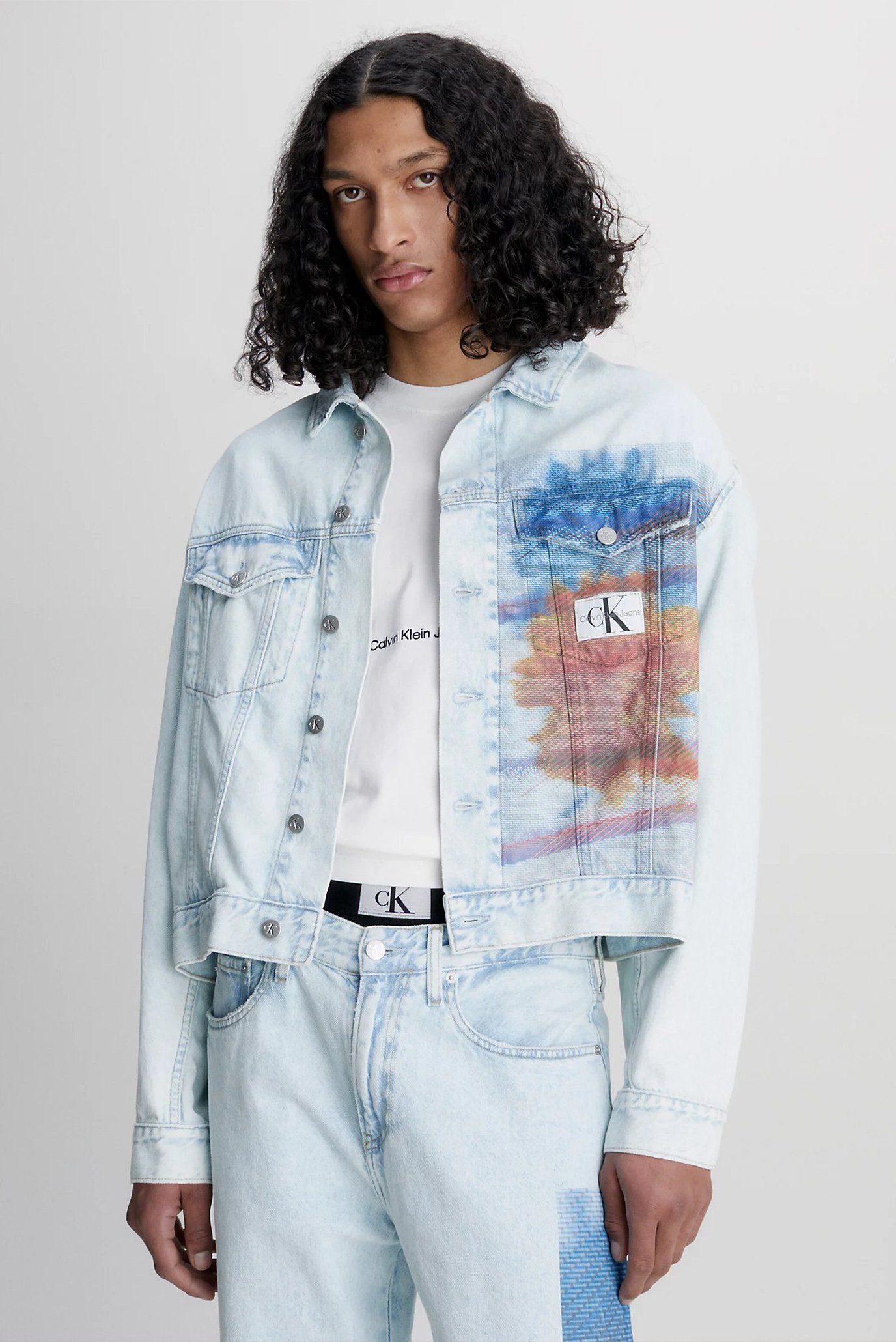 Calvin klein patchwork jacket best sale