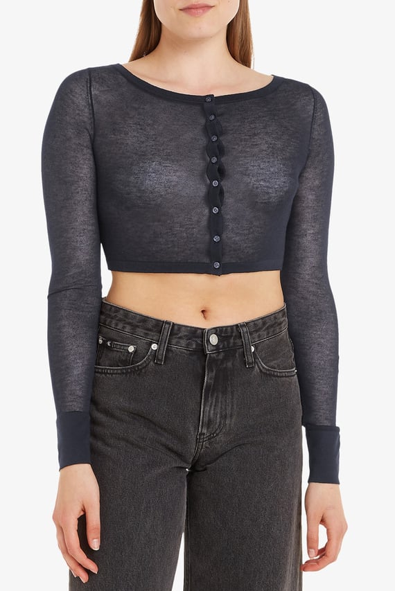 Кардиган SHEER SWEATER MINI CARDIGAN