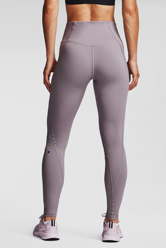 Женские фиолетовые тайтсы UA Rush Legging