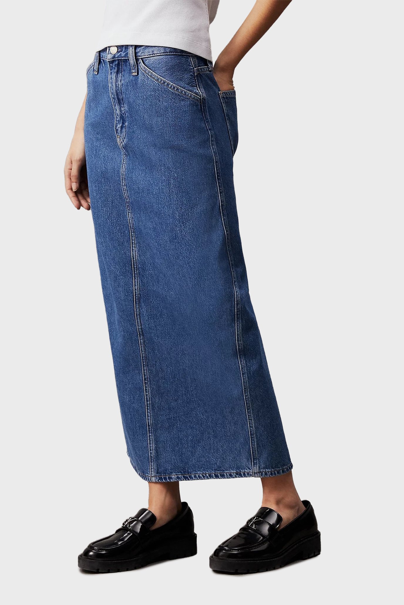 Юбка/TROUSER POCKET MAXI SKIRT 1