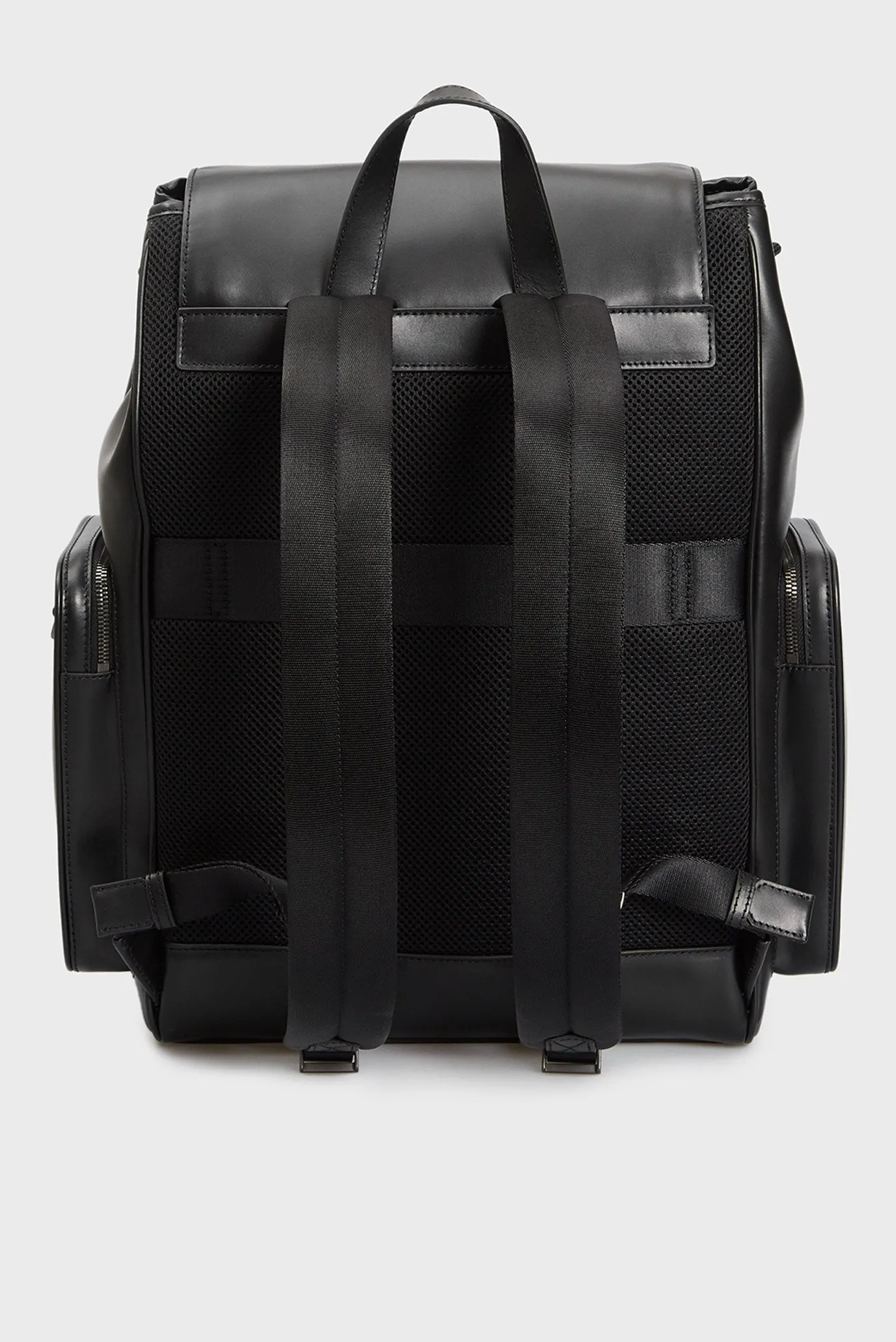 Мужской черный кожаный рюкзак TH MODERN LEATHER BACKPACK 4