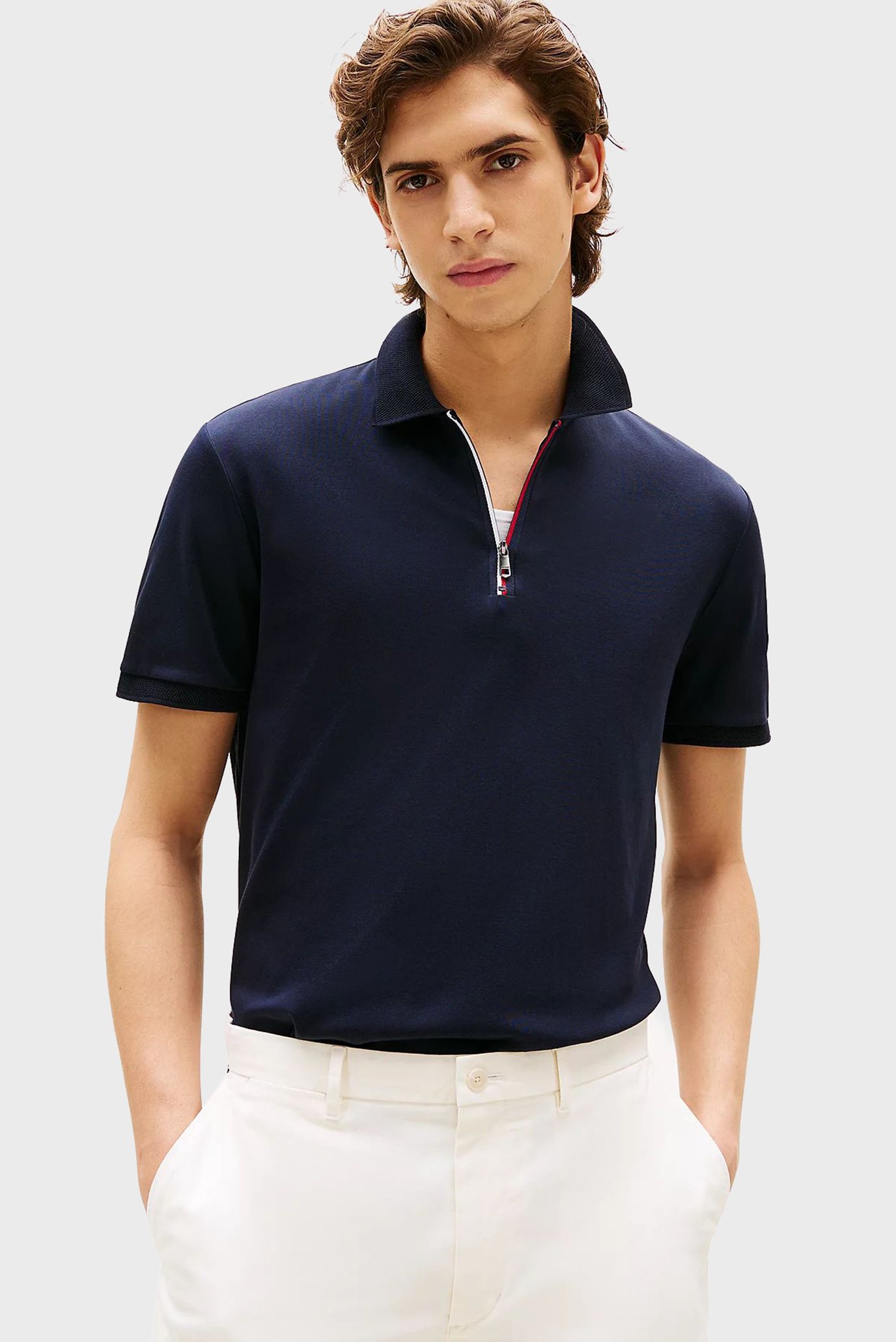 Поло INTERLOCK ZIP REG POLO 1