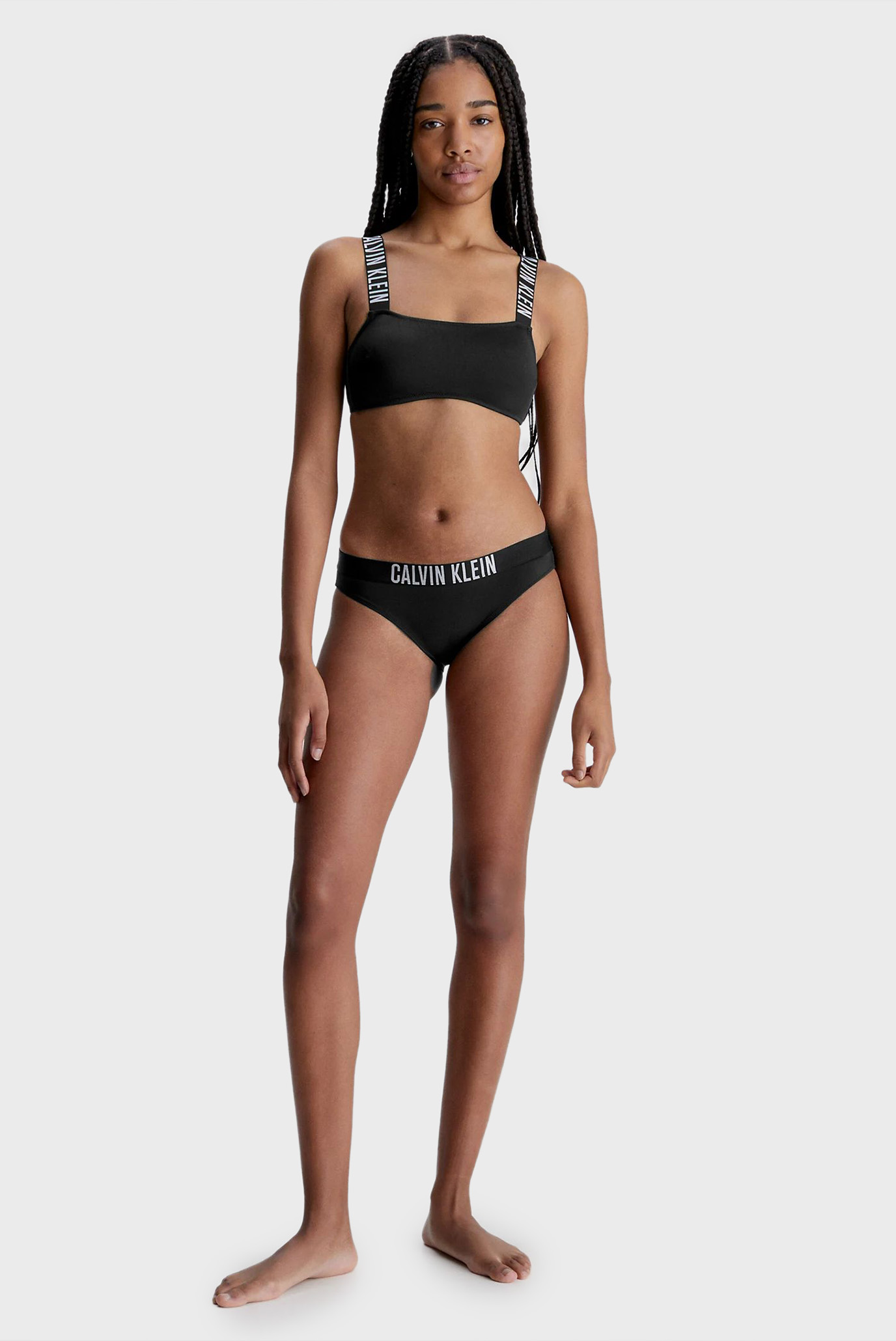 Женские черные трусики от купальникаCalvin Klein Женские черные трусики от купальника 8