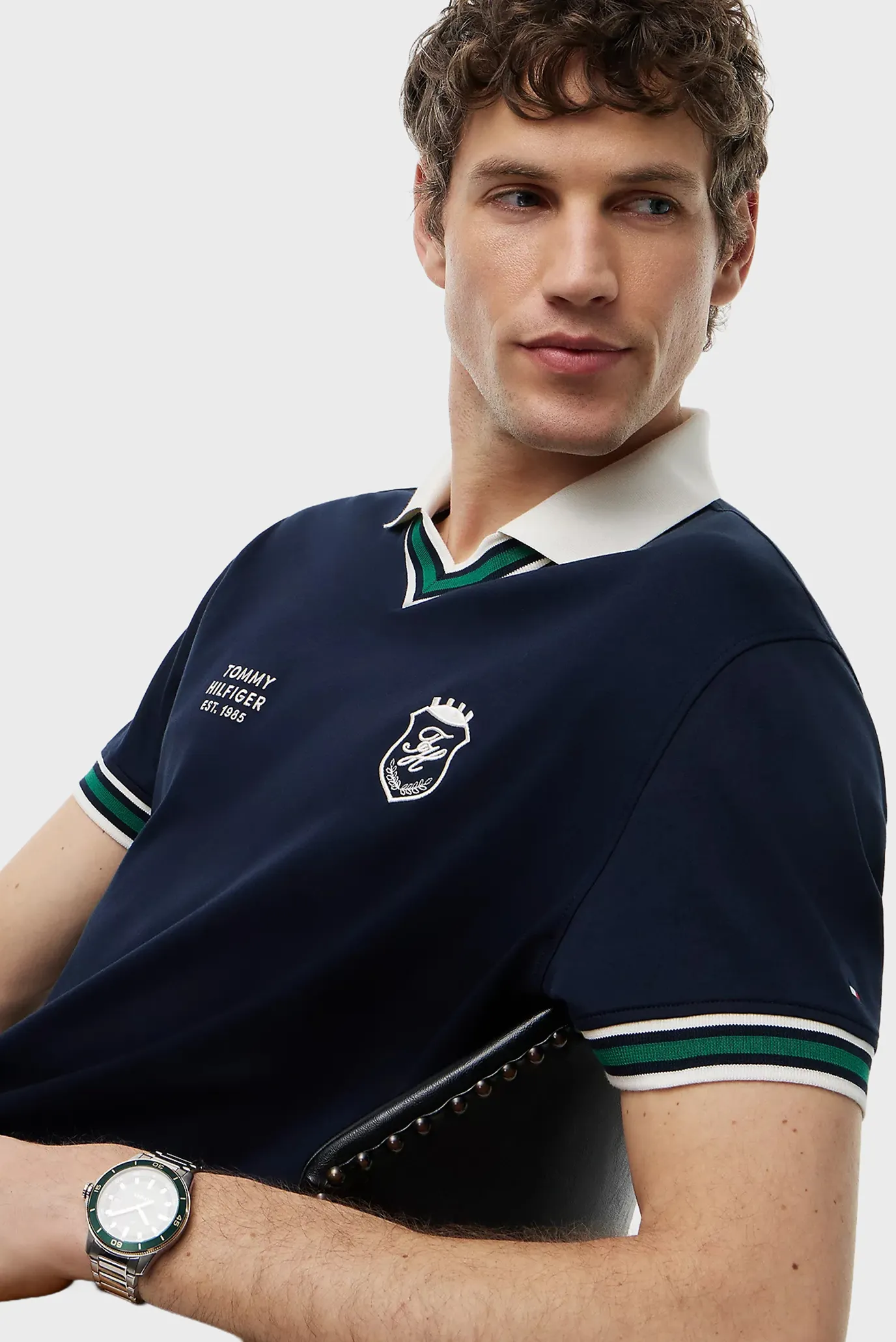 Поло V NECK PIQUE RELAXED FIT POLO 4