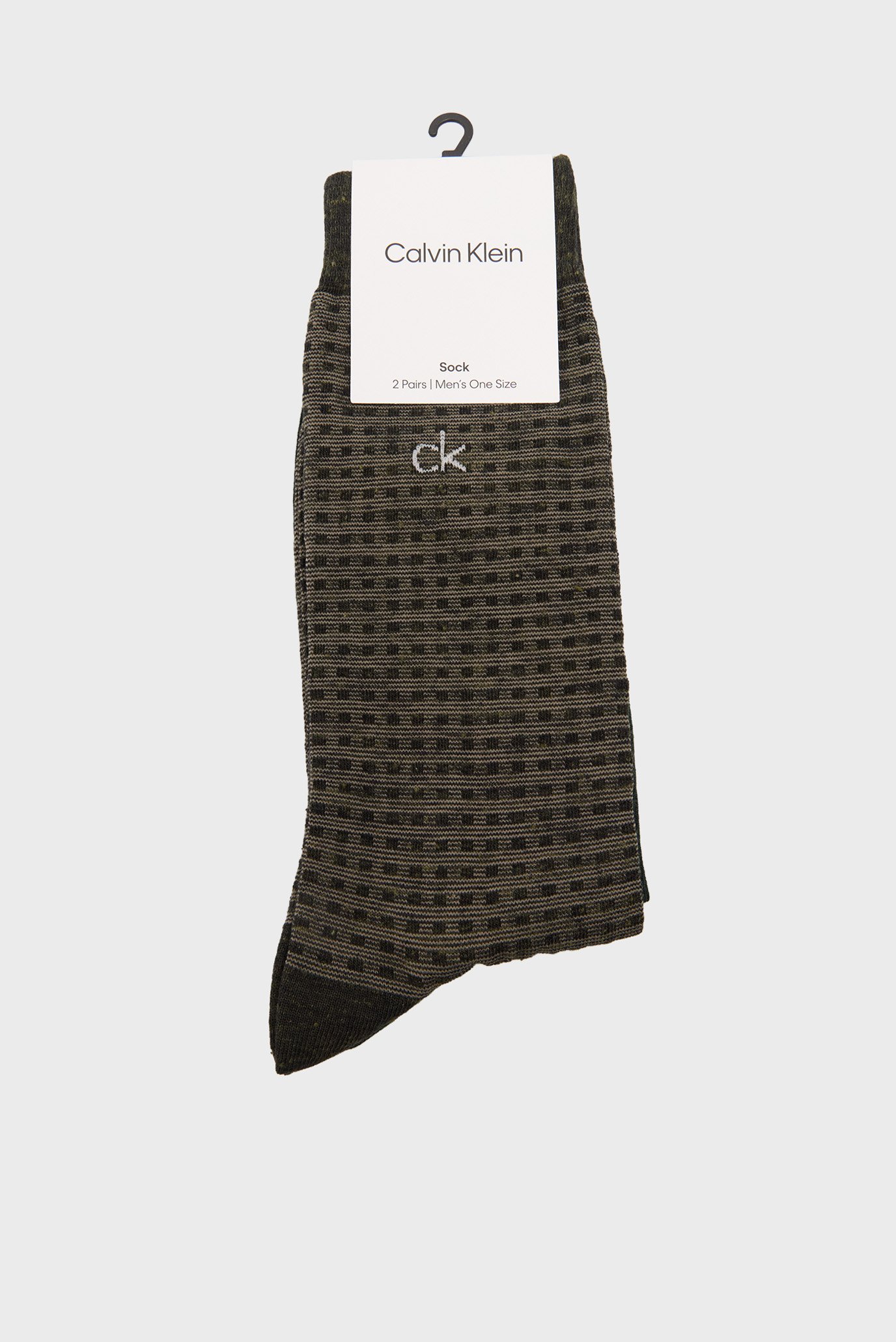 Носки CK MEN SOCK 2P MELANGE GRIDCalvin Klein Носки CK MEN SOCK 2P MELANGE GRID 1