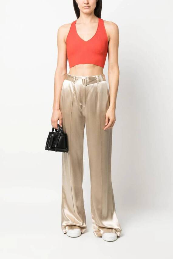 Брюки NAIA ACETATE WIDE LEG PANT
