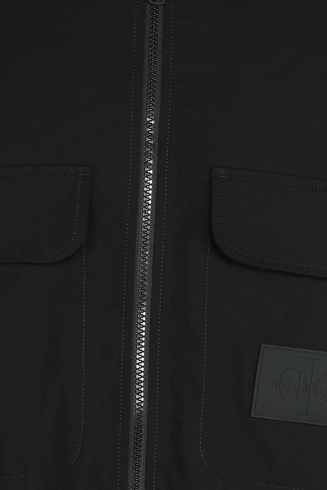 Мужская черная рубашка PREMIUM ESSENTIALS ZIP OVERSHIRT 5