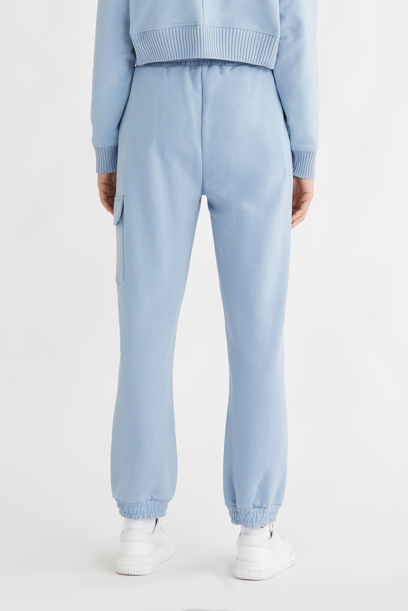 Женские голубые спортивные брюки BADGE CARGO JOG 7