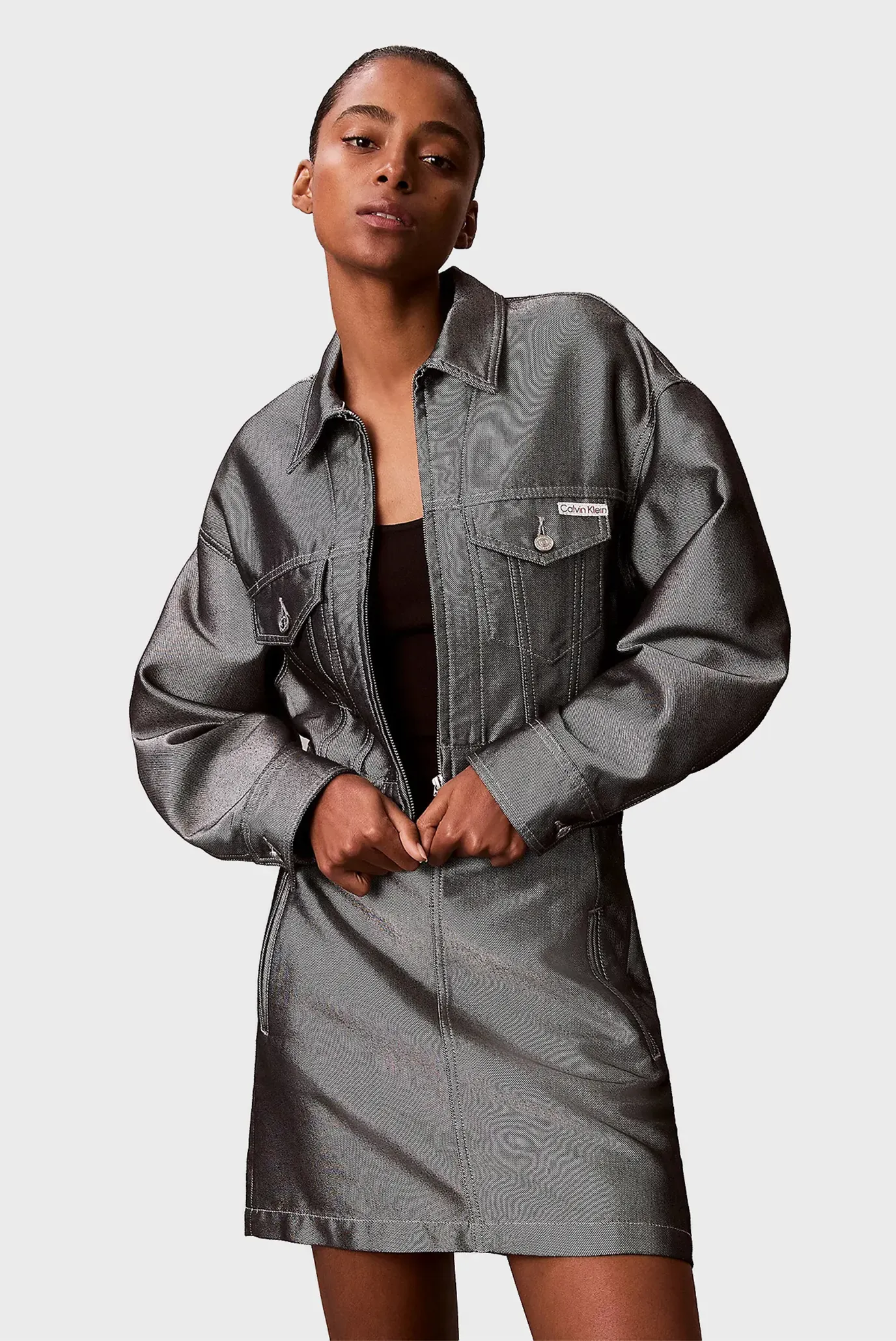 Куртка джинсовая DENIM BOMBER JACKET DENIM SHINE 1