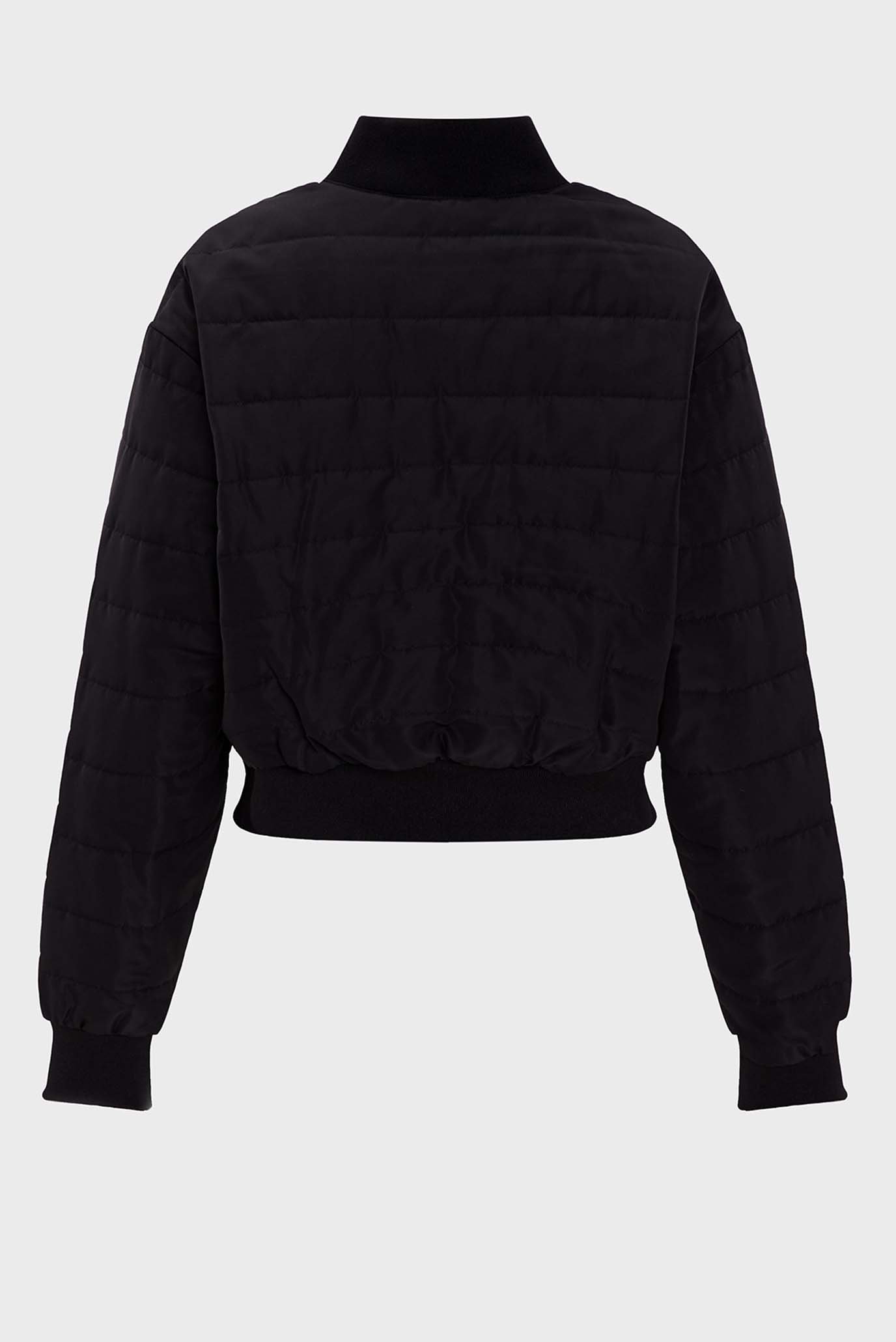 Женский черный бомбер QUILTED BOMBER 3