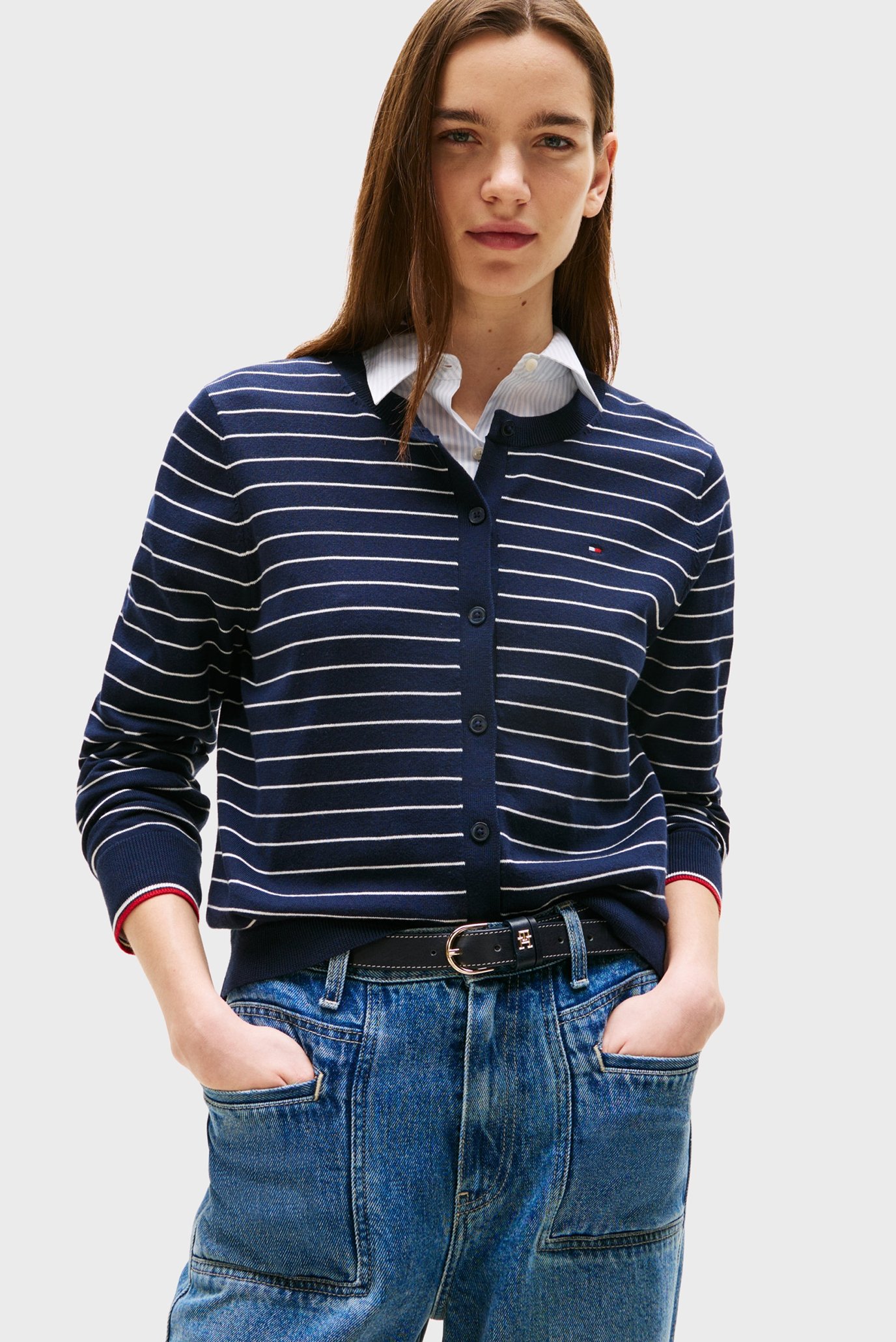 Свитер CO JERSEY STITCH C-NK LS CARDI 1