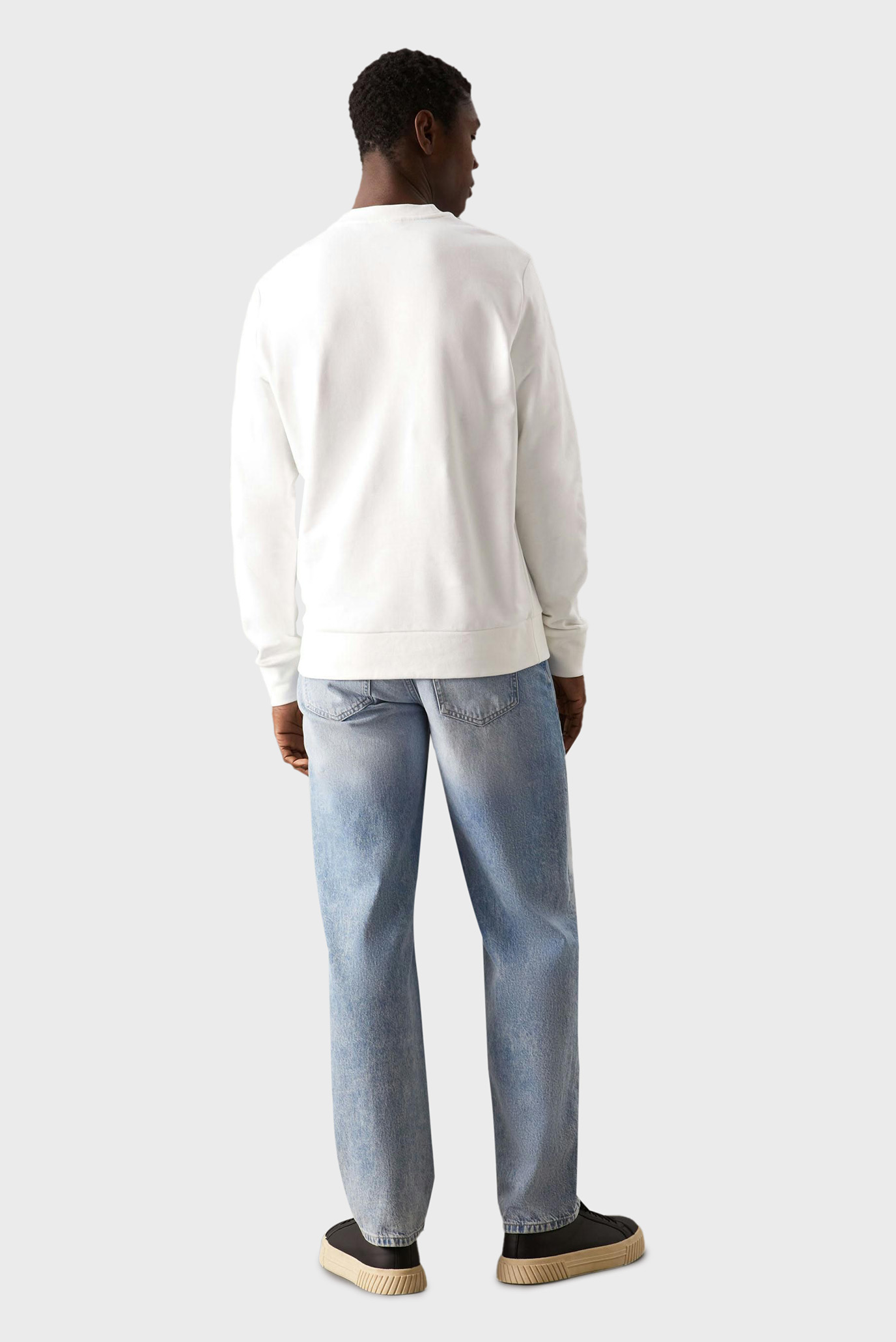 Мужской белый свитшот CUT OUT SHADOW LOGO SWEATSHIRT 3