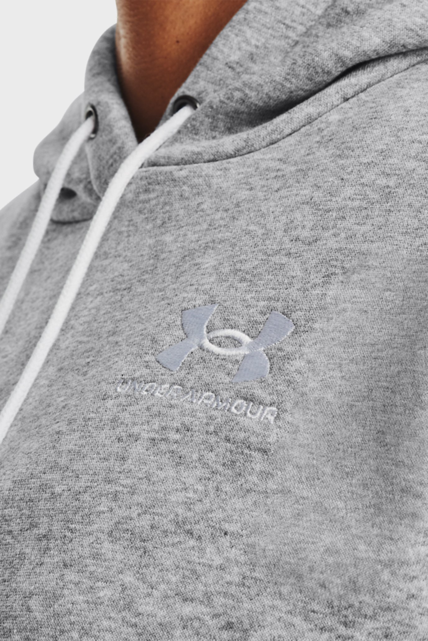 Женское серое худи Essential Fleece HoodieUnder Armour Женское серое худи Essential Fleece Hoodie 4
