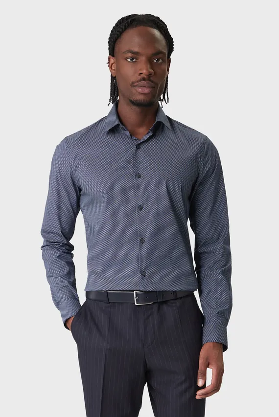 Рубашка/SLIM ESNTL POPLIN STR PRT Calvin Klein