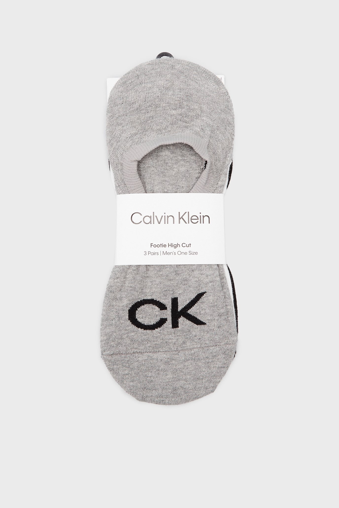 Следы CK MEN FOOTIE HIGH CUT 3P LOGO 1