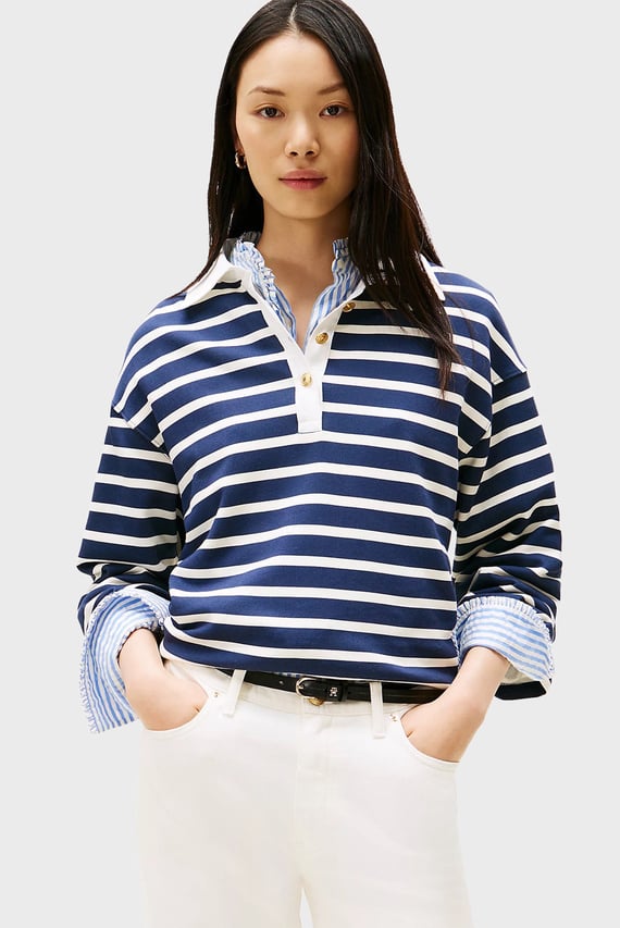 Свитшот GOLD BUTTON RUGBY TERRY SWTSHRT Tommy Hilfiger Свитшот GOLD BUTTON RUGBY TERRY SWTSHRT Tommy Hilfiger