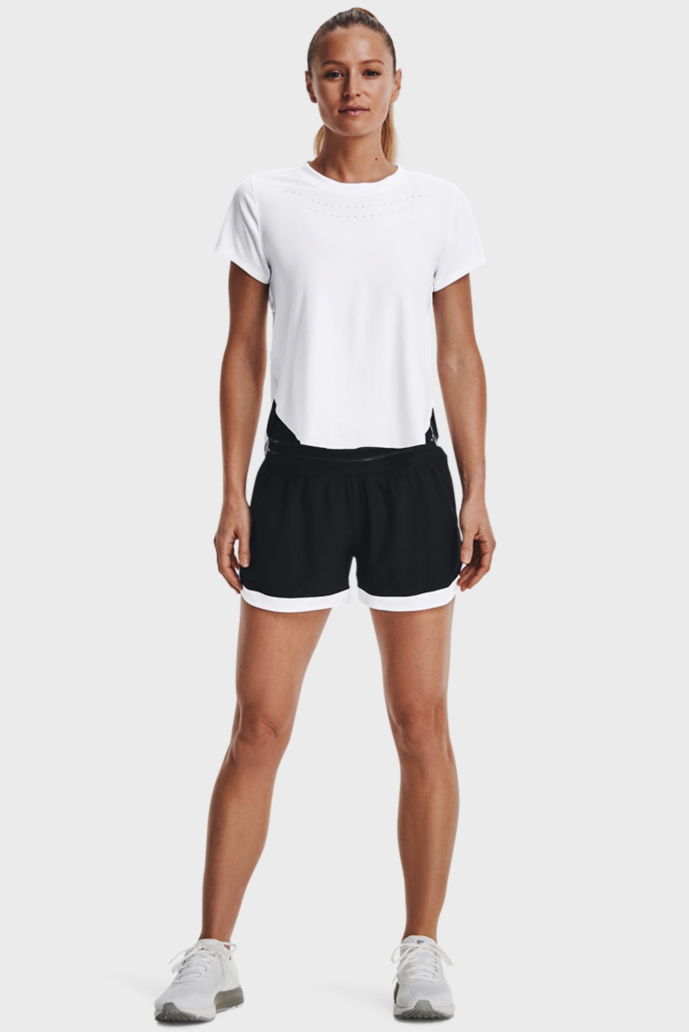 Женская белая футболка UA PaceHER Tee 2