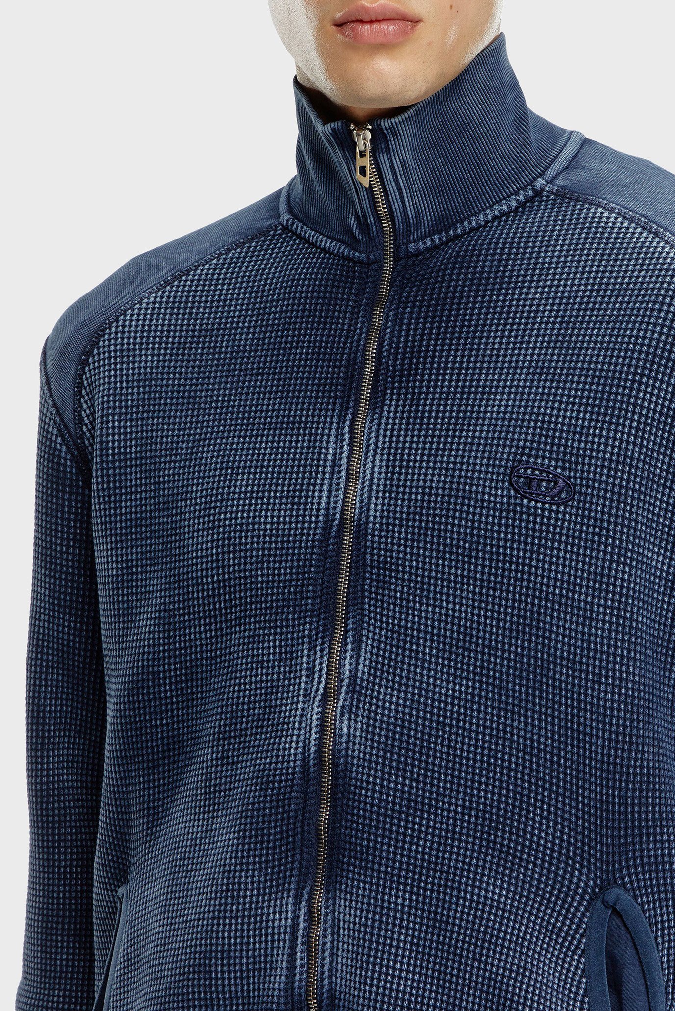 Мужская темно-синяя спортивная кофта S-WAFCOOL-ZIP-LS 4