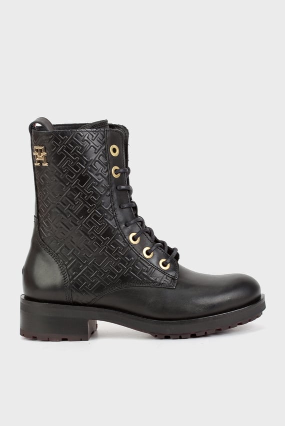 Ботинки TH MONOGRAM BIKER BOOT Tommy Hilfiger